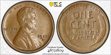 1911-D/D 1C RPM, FS-503 AU58BN