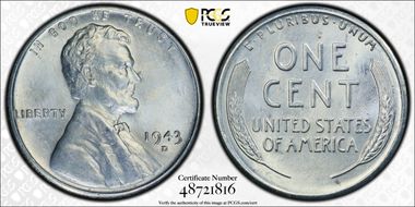 1943-D/D 1C RPM FS-501 MS66