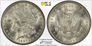 1887-O $1 MS64