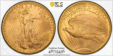 1909-D $20 MS64