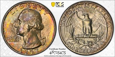 1952-D 25C MS66