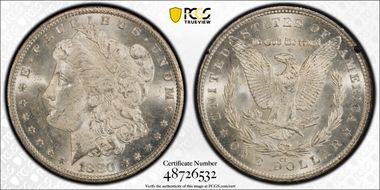 1880-CC $1 GSA Hoard MS62
