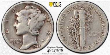 1942/1-D 10C Overdate, FS-101 F12