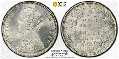 1901-C Rupee SW-6.159 MS63