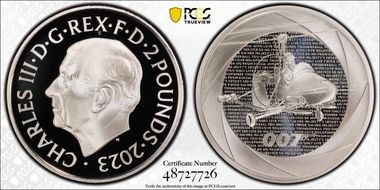 2023 £2 You Only Live Twice Ag PR69DCAM