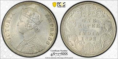 1892-C Rupee SW-6.125 MS63