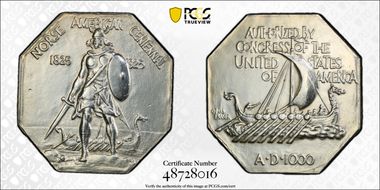 1925 AR Medal Norse American, Thin N1