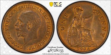 1936 1D S-4055 MS63RB