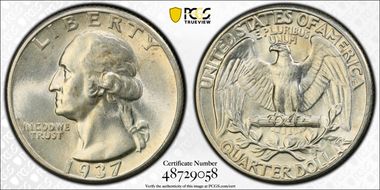 1937 25C MS64