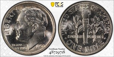 1950 10C DDR FS-801 PR67