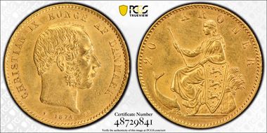 1874-CS 20 Kr MS61