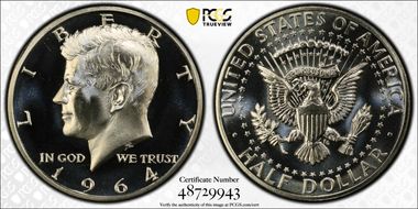 1964 50C Accented Hair, FS-401 PR68