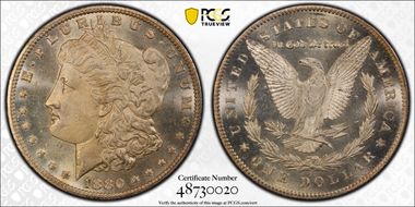 1880/79-CC $1 Reverse of 1878 MS66PL