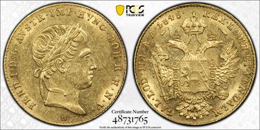 1845-B Ducat AU55