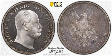 1866-C 2 Th KM-496 PR66CAM