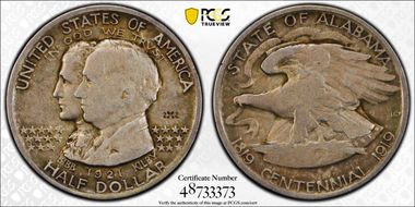 1921 50C Alabama, 2X2 F12