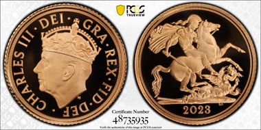 2023 1/2 Sov Coronation of Charles III PR70DCAM