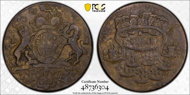 1739 AE Medal Admiral Vernon, A-C PB 2-C VF30