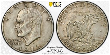 1973-S $1 Silver XF45