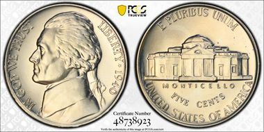 1940 5C Reverse of 1938 PR66