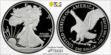 2024-W  $1 Silver Eagle First Strike PR70DCAM