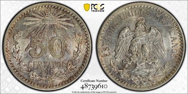 1918-M 50C KM-446 MS61