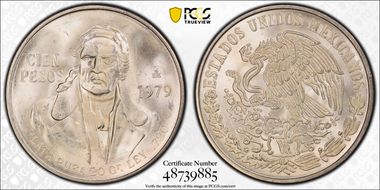 1979-Mo 100 P KM-483.2  Ag MS65