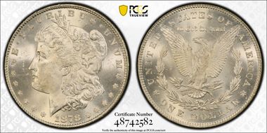 1878 7TF $1 Reverse of 1878 MS65