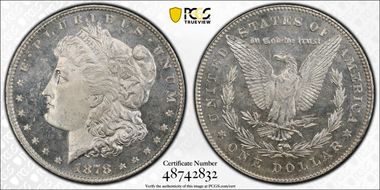 1878 7/8TF $1 Weak VAM 32 7/3 MS64DMPL