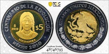 2010-Mo 5 Peso La Soldadera PL68