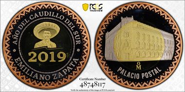 2019-Mo Medal Palacio Postal PR66DCAM