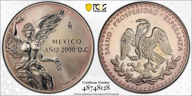 2000-Mo Medal Turn of the Millennium Ag PR64DCAM