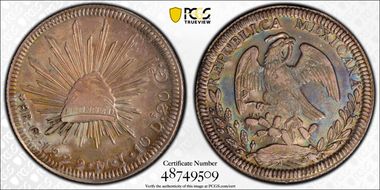 1829-Go MJ 8 R Go10 Die Style 1829-1830 AU55