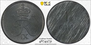 1963 CS Øre KM-839.2 Zinc MS64