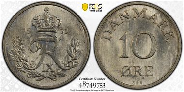 1953 NS 10 Øre MS64