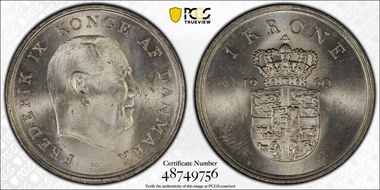 1960 CS Krone KM-851.1 Cu-Ni MS64