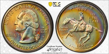 1999-S 25C Delaware PR67CAM