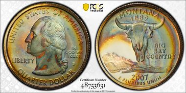 2007-S 25C Montana Silver PR67DCAM