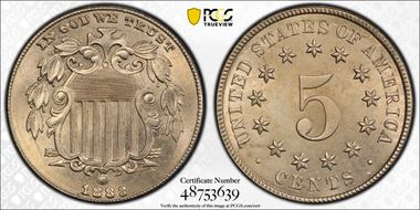 1883 5C Shield MS64
