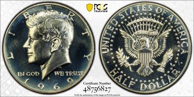 1969-S 50C PR68