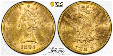 1893 $10 MS61