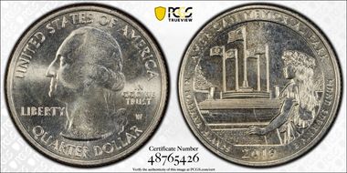 2019-W 25C American Memorial NP MS66