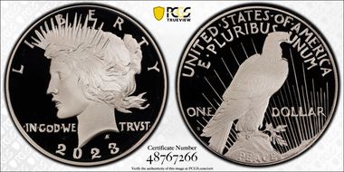 2023-S $1 Peace Dollar PR69DCAM