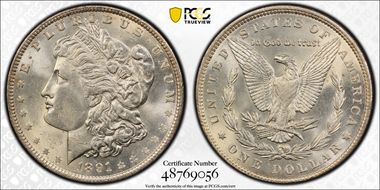 1891 $1 MS62