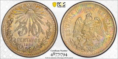 1906-M 50C Closed 9 AU58