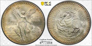 1988-Mo Onza Libertad Ag MS67