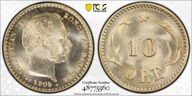 1905 VBP 10 Øre MS66+