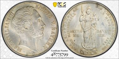 1855 2 Gul Madonna KM-848  Ag MS63+