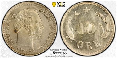 1882 CS 10 Øre MS64