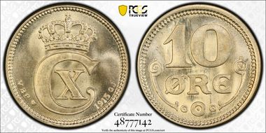 1915 VBP GJ 10 Øre MS66